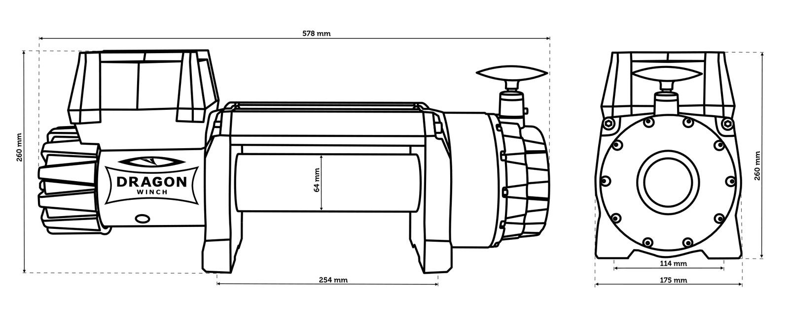 Wyciągarka Dragon Winch Highlander DWH 9000 HD