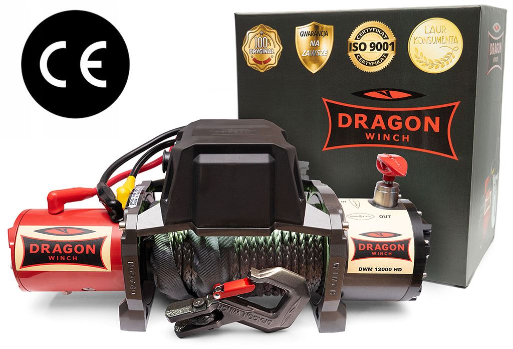 Wyciągarka Dragon Winch Maverick DWM 12000 HD lina syntetyczna