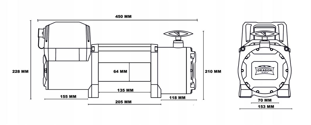 Wyciągarka Dragon Winch Maverick DWM 10000 HD