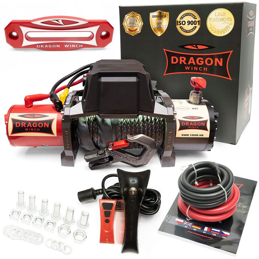 Wyciągarka Dragon Winch Maverick DWM 12000 HD lina syntetyczna